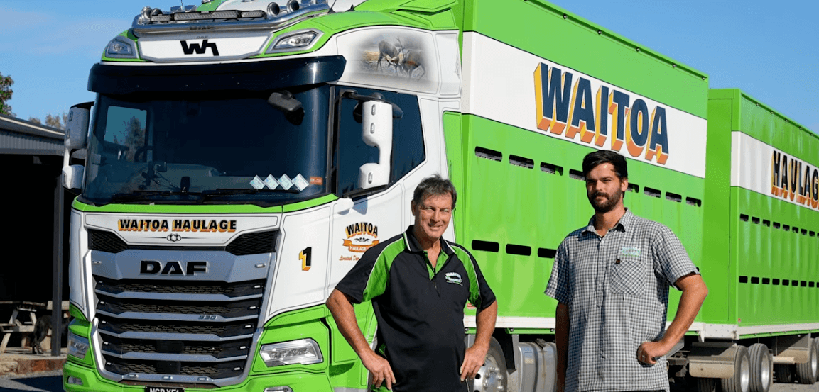 Waitoa Haulage New Generation DAF livestock truck