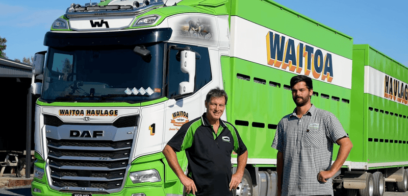 Waitoa Haulage New Generation DAF livestock truck