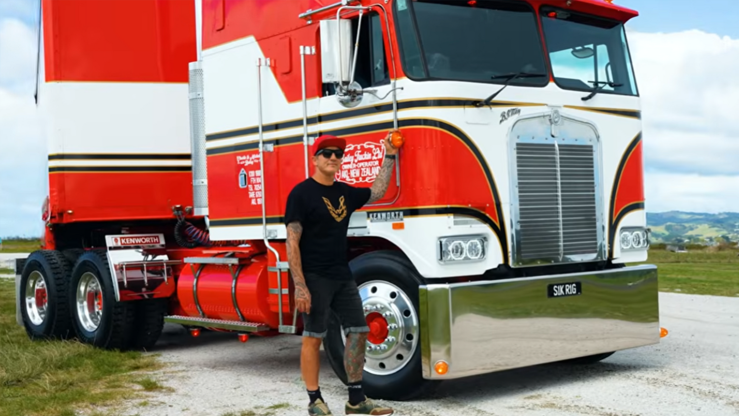 Charlie Bailey and his Kenworth K100