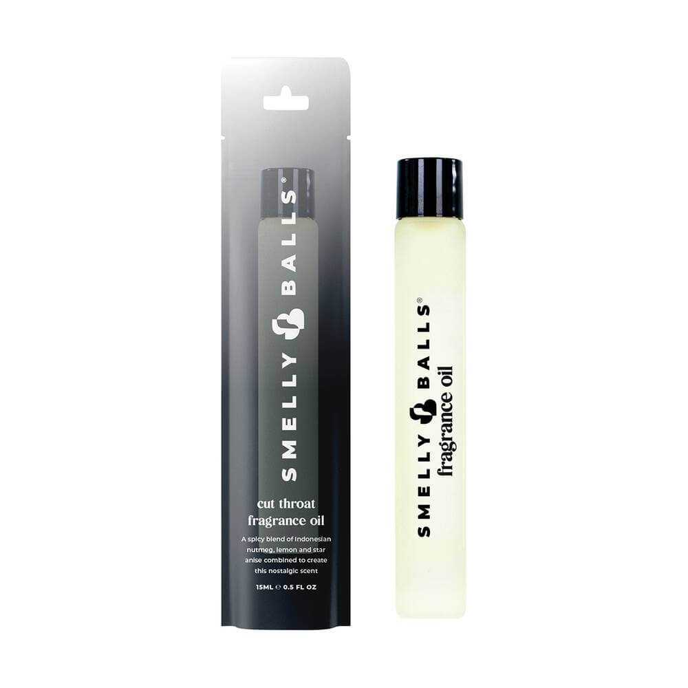 Kenworth Smelly Balls refill, Cut Throat scent, bottle and pouch