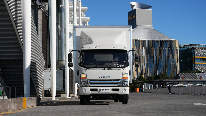 JAC truck configured as a road sweeper