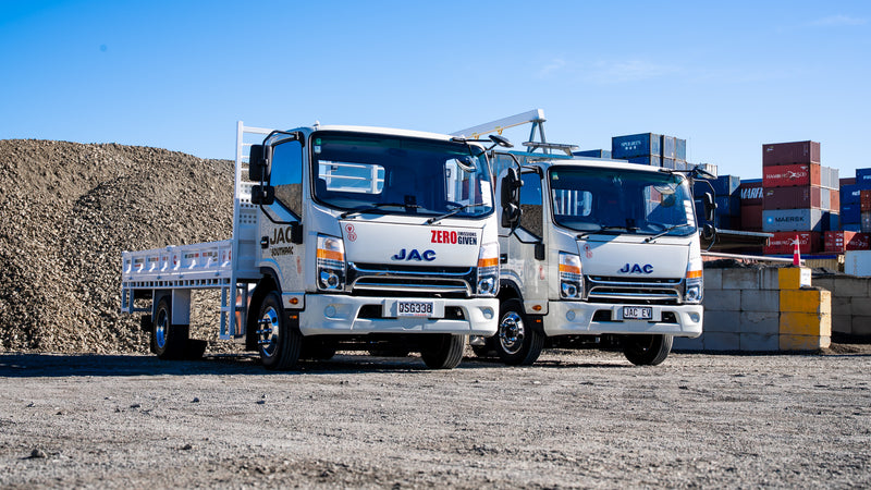 JAC truck configured with a refrigerated box body